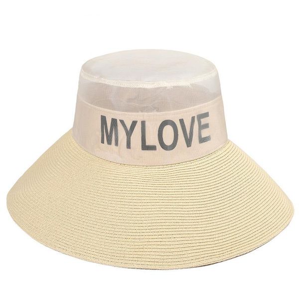 

wide brim hats 2021 spring panama hat simple summer beach female casual lady women flat straw cap girls sun chapeu feminino, Blue;gray