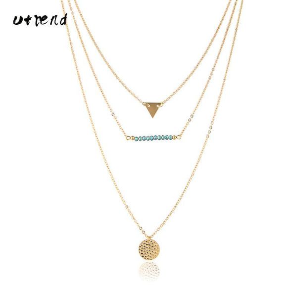 

lariat necklace set multi layer for women gold long tassel necklaces dainty jewelry collier collares femme bijoux pendant, Silver