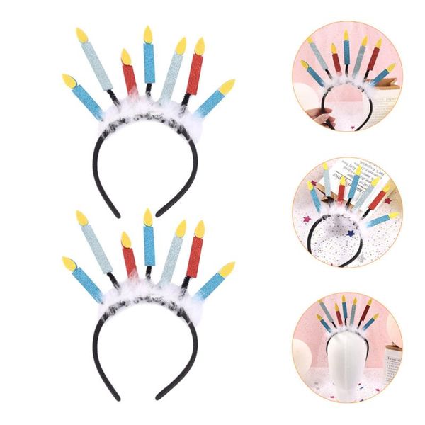 

party hats 2pcs children birthday decorative headdress lovely hair bands kid prop