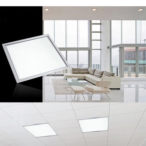 

ceiling lights 6pcs 38w 48w led square panel light 600mm x integrated embedded for home kitchen ac110v 220v + driver dhl free
