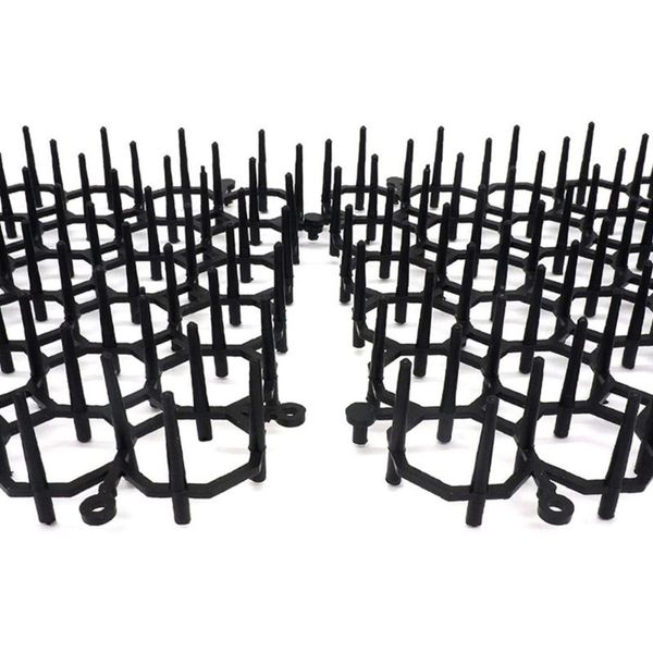 

cat carriers,crates & houses 12pcs/set mats anti-cat garden gatos dogs repellent mat prickle strips keep cats away safe plastic spike 200x15