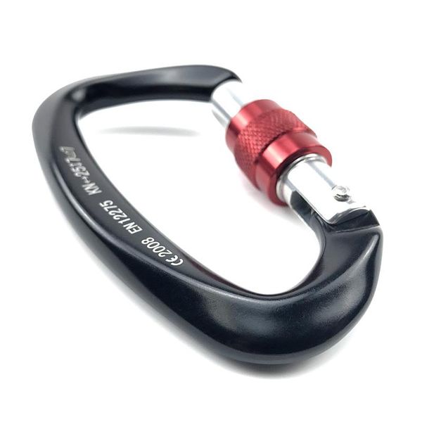 

professional rock climbing screw locking d shape carabiner hook heavy duty ultralight clips shaped camp furniture