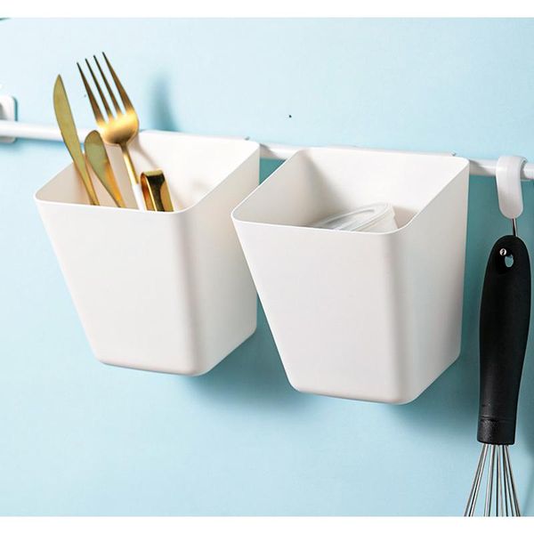 

storage baskets kitchen school office basket back hanging small bucket multifunctional portable