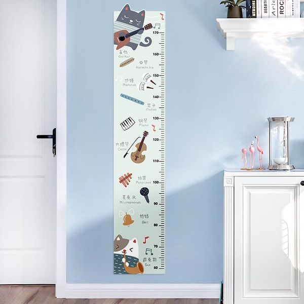 

wall stickers height measurement cartoon sticker children's room decoration warm music training institutions classroom layou