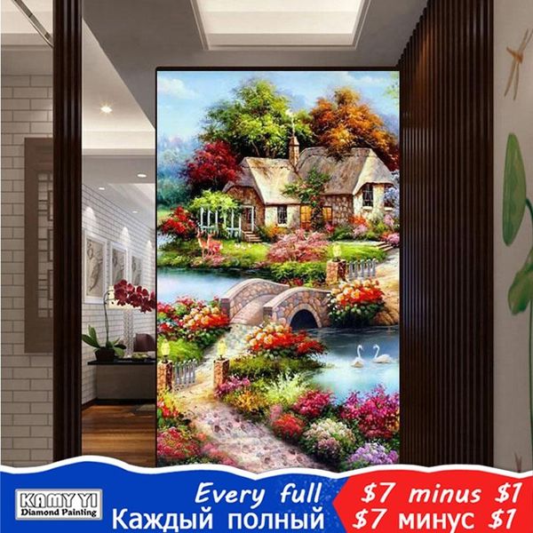 

diamond painting kamy yi full square/round drill 5d diy "comfortable cottage" embroidery cross stitch mosaic home decor gift hyy
