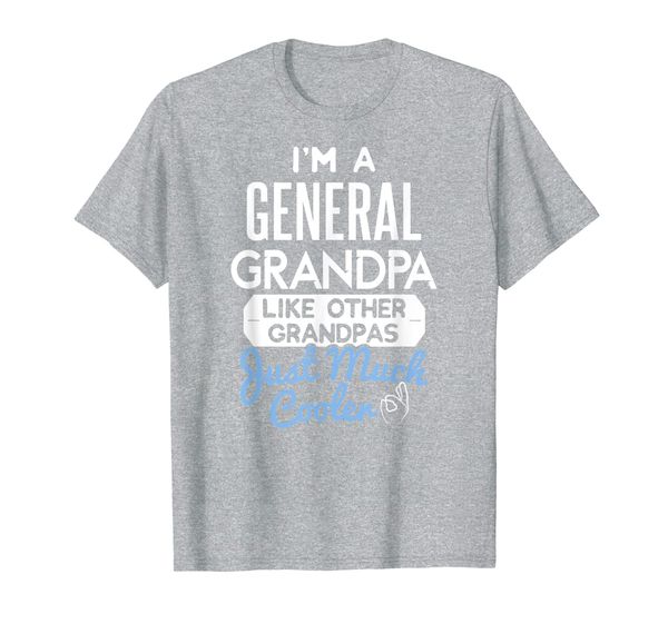 

mens cool general grandpa fathers day gift t-shirt, White;black