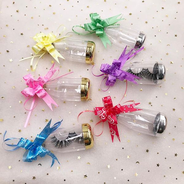 

small clear bottle empty eyelash box for natural length eyelashes1