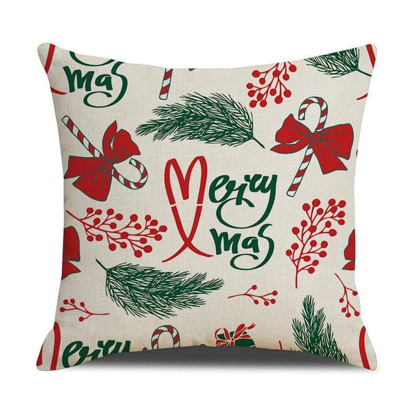 

cushion/decorative pillow christmas cute cushion covers linen letters printed home pillowcase car sofa cover decoration