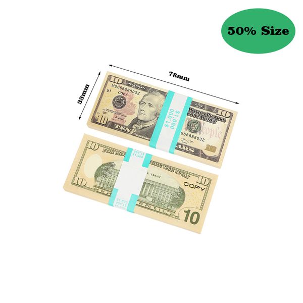 

prop money banknote 100 dollars toy currency party copy fake euros children gift 50 dollar ticket