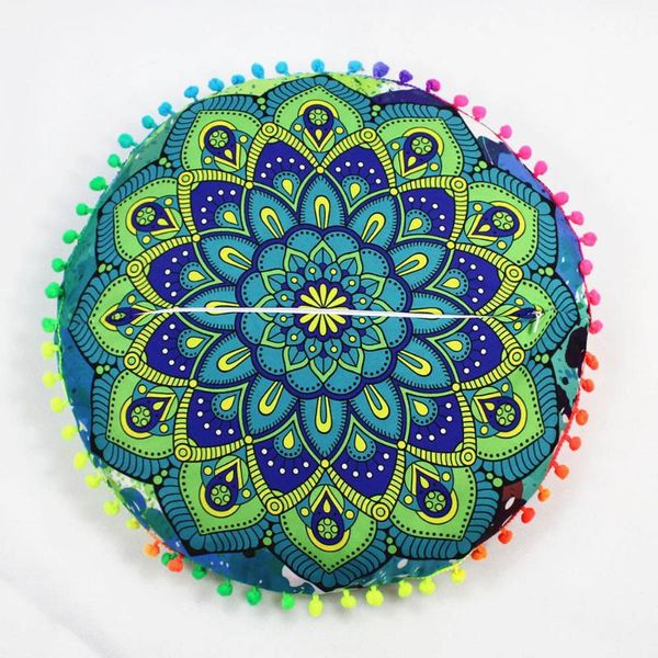 

cushion/decorative pillow mandala case bohemian cushion cover round 43x43cm home decorative throw pillows