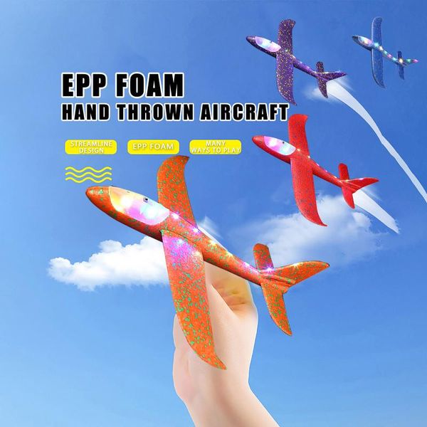 

party favor foam plane throwing glider airplane inertia aircraft toy hand launch model outdoor diy educational kids boys