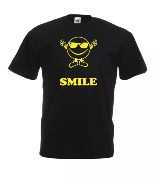 

smile funny dance music xmas gift idea mens women t shirts multi-color s-2xl, White;black