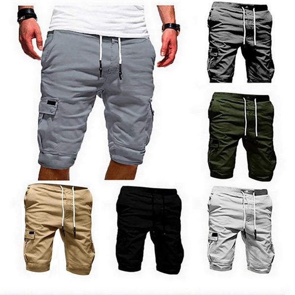 

men's shorts 2021  mens fitness casual short pants men sports for summer, White;black
