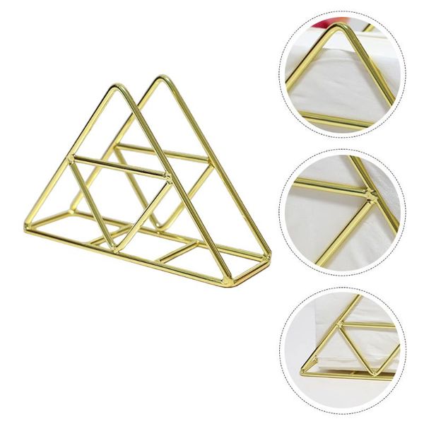 

napkin rings triangle holders luxury retro novelty table desk decor rack #h10
