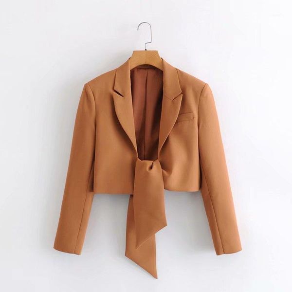 

women's suits & blazers 2021 minimalist black blazer for women notched long sleeve lace up straight female spring fashion clothing styl, White;black