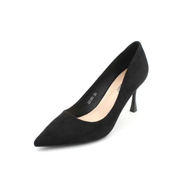 

high heels stilettos fashion women shallow mouth black work shoes dress