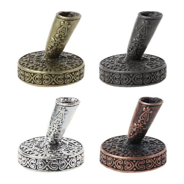 

pc vintage metal round insertion pen holder for feather quill dip pens school office supplies stationery student gift refills, Black;red