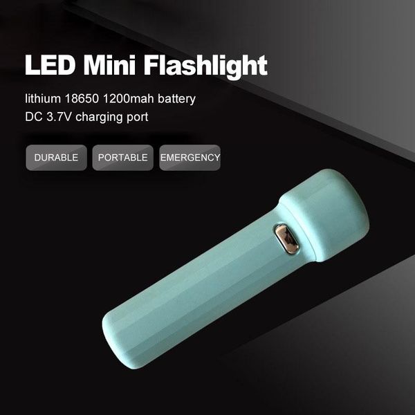 

rechargeable built-in 18650 battery mini portable high power led ultra bright lightweight plastic torch flashlights torche torches