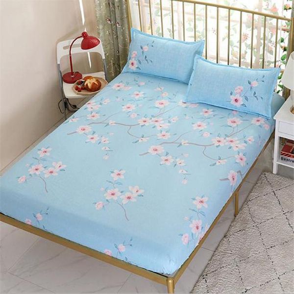 

sheets & sets single double fitted sheet twin full queen king mattress cover four corners with elastic home bed bedding 180*200cm