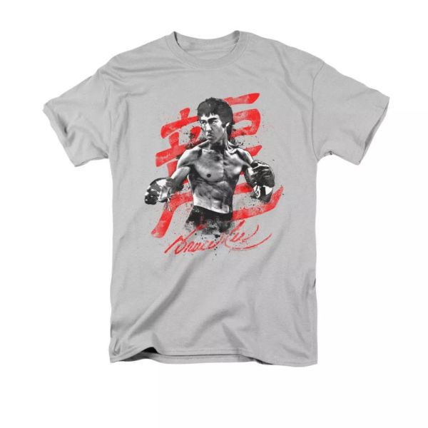 

BRUCE LEE/INK SPLATTER T-Shirt Sizes S-3X NEW, White;black