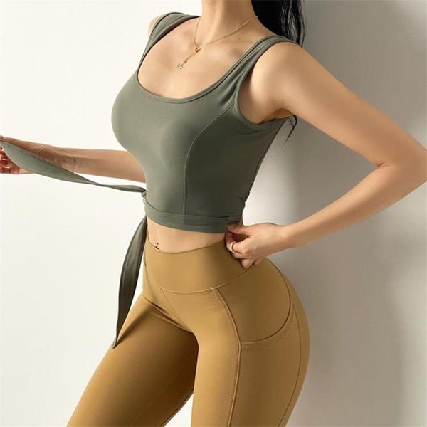 

yoga outfits women wide shoulder strap fitness crop breathable training sports vest sleeveless bandage gym running tank, White;red