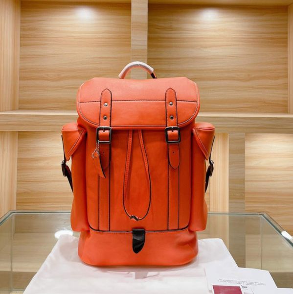 

school bags backpacks solid leather travel-bags class letter print size 38x29