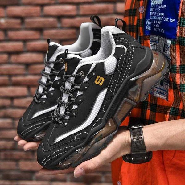 

skecher shikaiqi 2021 new summer men's shoes thick soled panda breathable sports luminous dad