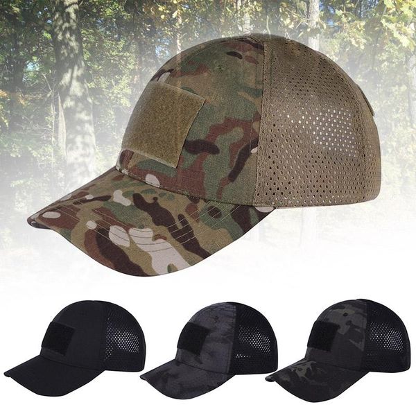 

outdoor hats ly 2pcs men baseball hat training army camouflage cap camping hiking sun bf88, Black;white