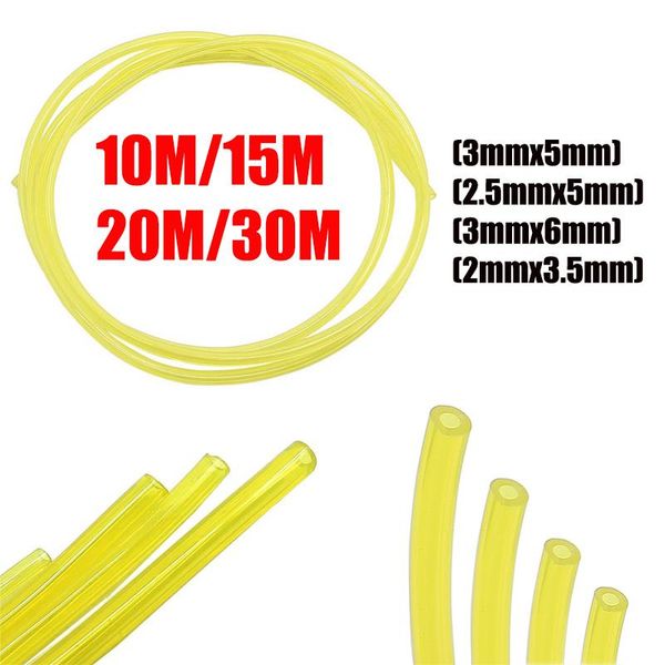 

motorcycle fuel system 30m 20m 15m 10m tygon petrol gas line pipe oil tube hose for bike idxod 2*3.5mm 3*5mm 3*6mm 2.5*5mm