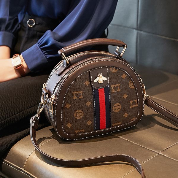 

leather women's bag portable small summer little bee versatile broadband single shoulder messenger bag