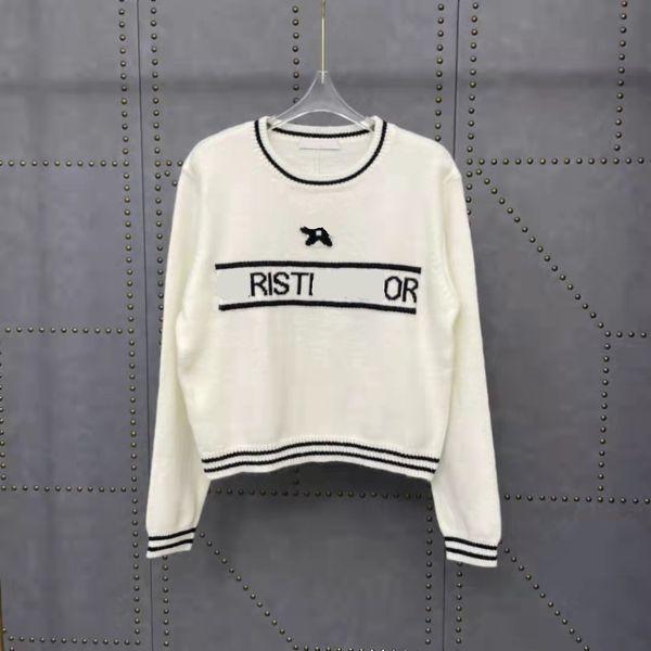 

2021 autumn new fashion letter embroidery round neck casual loose, slim age reducing men's and women's same sweater, White;black