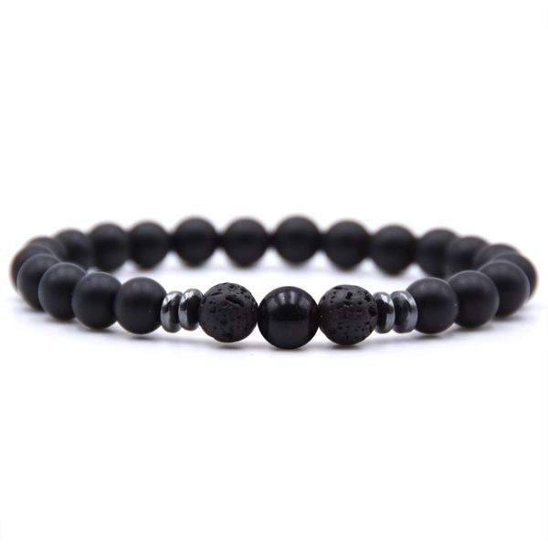 

classic design 8mm natural stone tiger eye agate beads strands bracelet jewelry for gift, Black