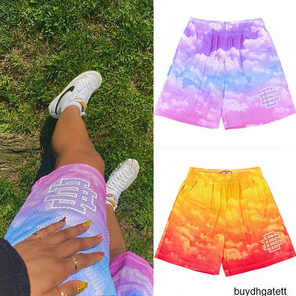 

eric emanuel ee sky shorts large basic york city skyline fitness sweatpants men's summer gym workout shorts k0rg, White;black