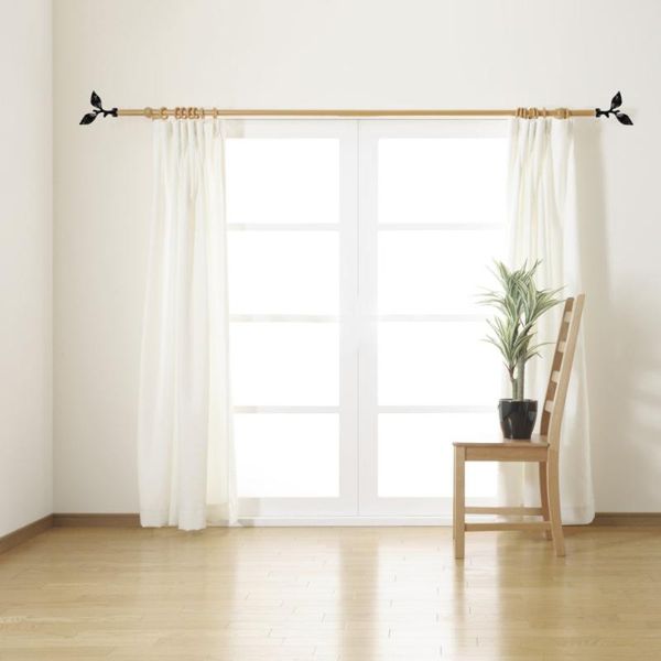 

2pcs curtain rod finals decorative pole end window head plug & drapes