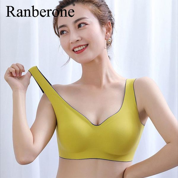 

ranberone seamless underwear women push up sports bras adjustable fitness yoga bra running vest training workout 2021 outfit