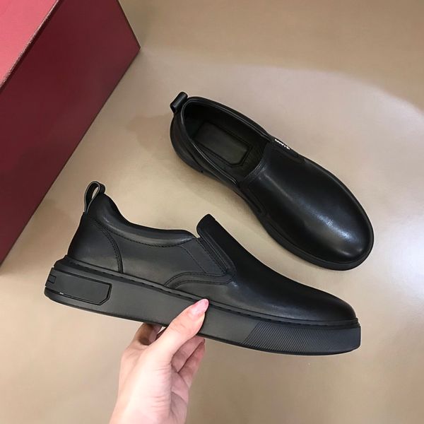 

paris brand mens casual shoes genuine leather triple yellow high trainer men fashion leisure sneaker with box qw, Red;white