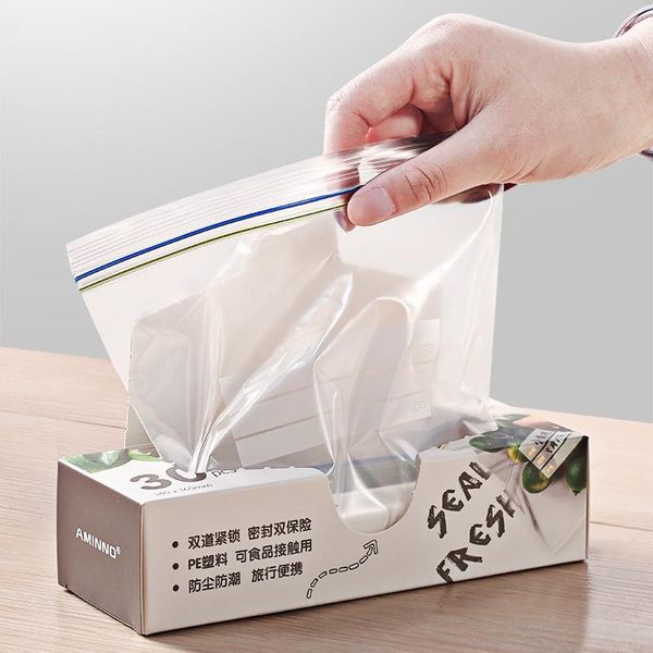 

storage bags s/m/l sealed bag fresh keeping packaging sealing household plastic thickened refrigerator