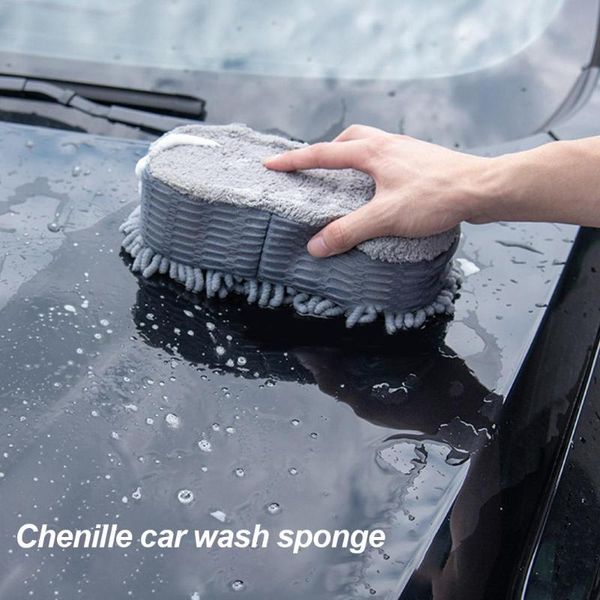 

car sponge wash auto cleaning premium chenille microfiber lint scratch ultra soft automobile