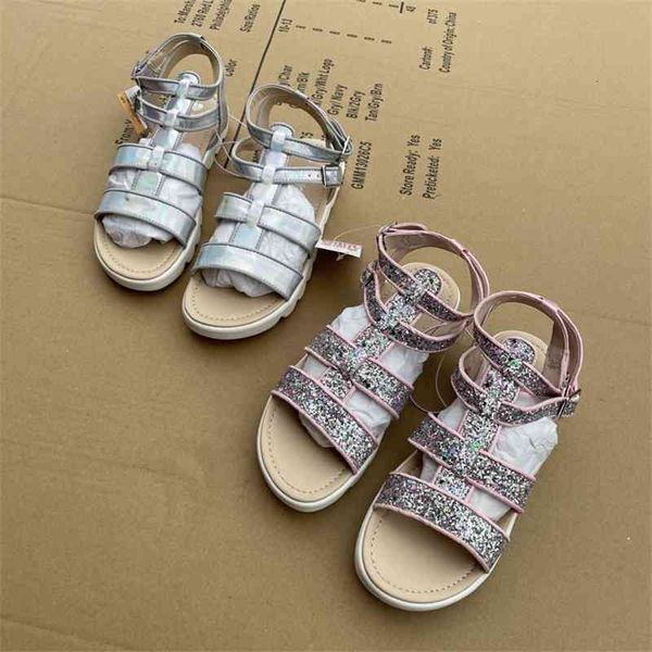 

uk single parent child sandals, Black;red