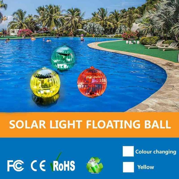 

outdoor solar floating magic ball garden decoration pool lamp