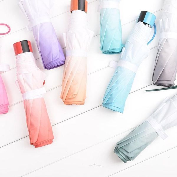 

gradient ramp clear umbrella rain women sunscreen defence ultraviolet rays parasol umbrellas