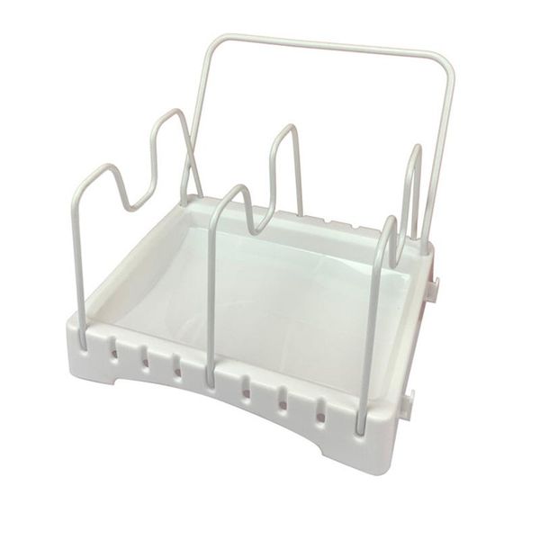 

hooks & rails kitchen accessories storage rack easy install tool iron art home pot lid holder strong and durable, not to damage