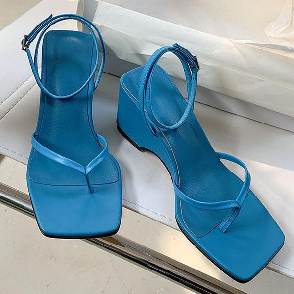 

dress shoes vintage ladies sandals classic design high wedges heels pumps for women 2021 summer genuine leather party basic woman, Black