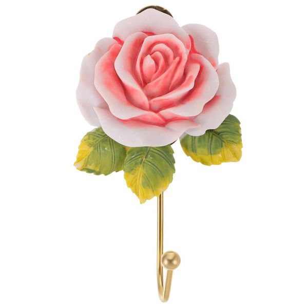 

hooks & rails rose pattern hook wall hanger resin single sundries organizer hanging