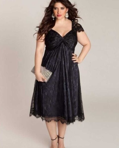 

elegant oversized casual dresses lace v-neck gothic drs, Black;gray