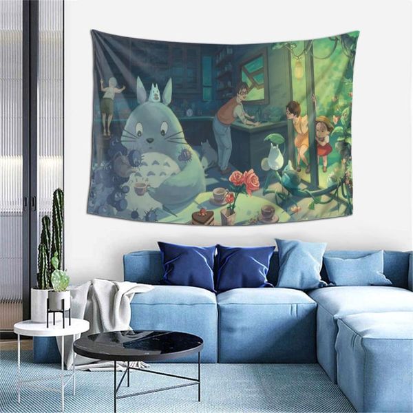 

tapestries my neighbor totoro animation themed tapestry dormitory bedroom living room birthday present 60x40 inch