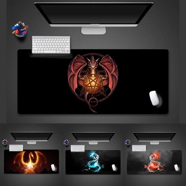 

mouse pads & wrist rests 3d dragon cartoon office mice gamer soft pad desk table protect large x xl non-slip lapcushion