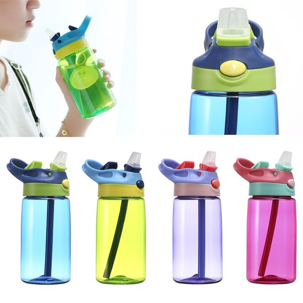 Nuove bottiglie da 400 ml per bambini, ragazzi, ragazze, bambini, tazza, tazza per oggetti magici all'aperto, tazze per bottiglia d'acqua con cannuccia per succo caldo