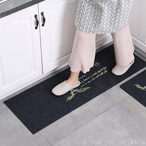 

bath mats kitchen floor will enter and firmly absorb water oil not moveanti-slip household long strip carpet