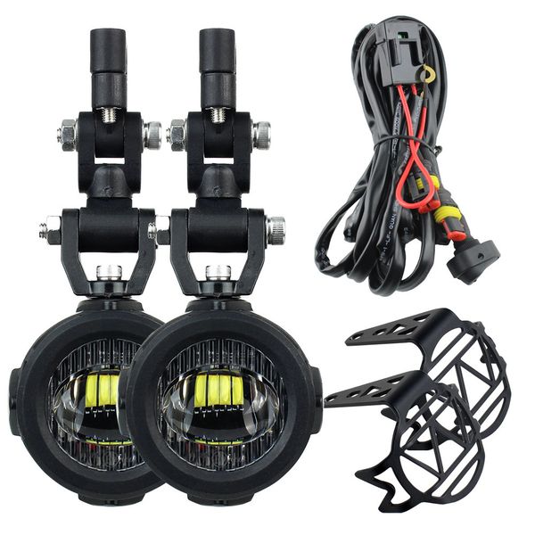 

new motorcycle fog light upgrade brighter lamp for bmw-r1200gs f800gs f700gs f650 k1600 motorcycle light auxiliary lights 40w 6000k